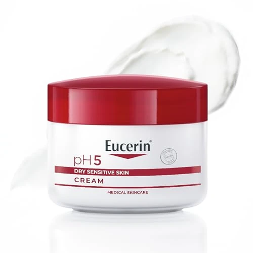 Offerta a tempo: Eucerin pH5 Crema 75 ml, Crema idratante viso e corpo per un'idratazione a lunga durata e una pelle più forte, Formula idratante e multiuso con Dexpantenolo e Glicerina per pelle secca e sensibile - 26% da 13.33 € a 9.83 €