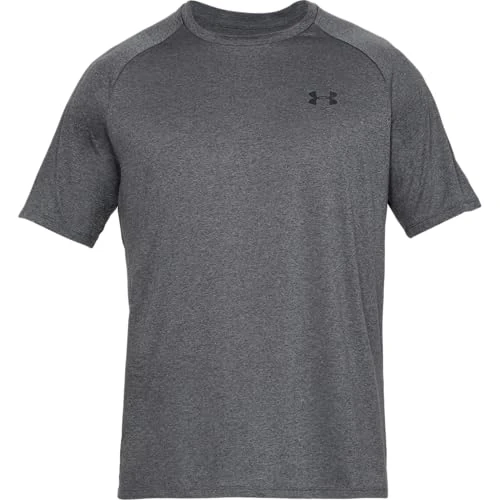 Under Armour UA Tech 2.0 SS Tee - Short sleeve - Tops - Carbon Heather/Black - Size: MD