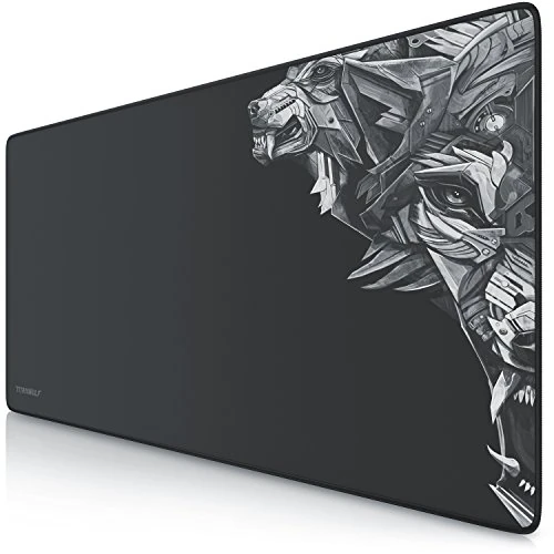 Offerta a tempo: TITANWOLF Tappetino Mouse XXL Gaming Mouse Pad XL 900x400 mm - Mousepad Extra Grande Nero - Modello Delta - 0.00% da 17.85 € a 17.85 €