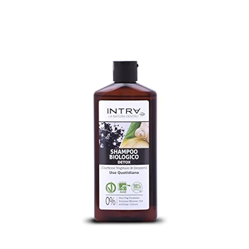 Shampoo per capelli Harbor Intra- shampoo biologico detox carbone vegetale e zenzero 250 ml