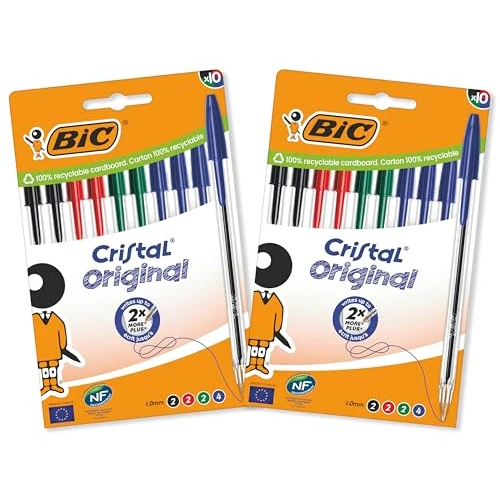 Offerta a tempo: BIC Cristal Original, Penne a Sfera — 15% da 6,55 € a 5,59 €