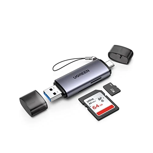 Limitiertes Angebot: UGREEN SD 3.0 170MB/s SD Kartenleser USB 3.0 USB C Dual Stecker Kartenlesegerät SD Card Reader Speicherkartenleser SD Karten Adapter Kompatibel mit iPhone 17 Serie/Android/Windows/macOS usw (SD 3.0) von 9.99 EUR auf 6.99 EUR (Spare 30%)