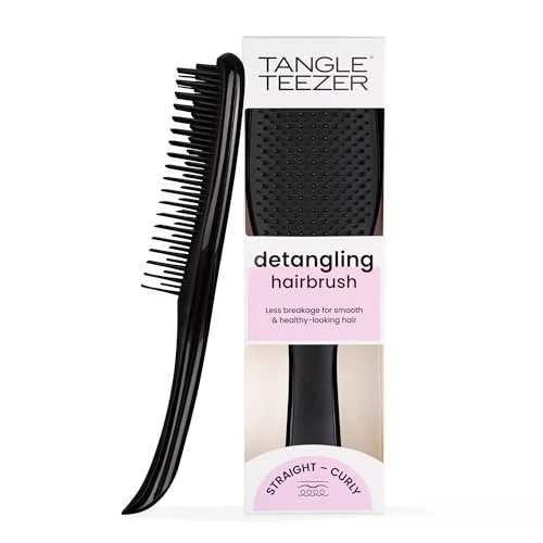 Limited-time offer: Tangle Teezer Ultimate Detangler Hairbrush - For Wet & Dry Hair - Detangling Brush for All Hair Types - Two-Tiered Teeth Reduce Breakage & Eliminate Knots - Liquorice Black from 15.00 GBP to 13.00 GBP (save 13%)