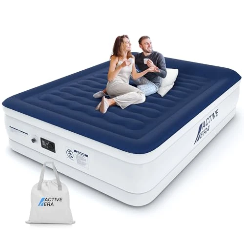 Offerta a tempo: Active Era Materasso Gonfiabile Matrimoniale 150 x 200 x 36.5 cm. Letto Gonfiabile Matrimoniale Rialzato, Pompa Elettrica Integrata, Cuscino Rialzato e Tecnologia I-Beam Strutturata - 9% da 109.99 € a 99.99 €