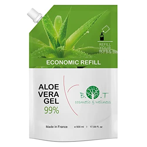 Aloe Vera Gel, 100% Pure, After Sun Gel, Moisturiser, After Shave, Face Care, Hair Gel, Wax Aftercare, 100% Natural, Organic, Soothing, Canary Islands, 17.6 fl.oz 500 ml