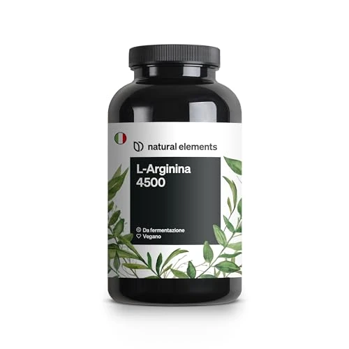 Offerta a tempo: L-Arginina – 365 capsule vegane – 4500 mg di L-arginina HCL vegetale per dose giornaliera (3750 mg di L-arginina pura) – ad alto dosaggio – prodotta e testata in laboratorio in Germania - 10% da 25.99 € a 23.39 €
