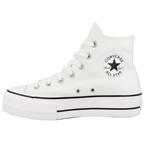 Tijdelijke aanbieding: Converse CTAS Lift HI lage sneakers voor dames, wit (White/Black/White 102), 42,5 EU, wit, 42.5 EU van 65.00 € naar 65.00 € (0.00% korting)