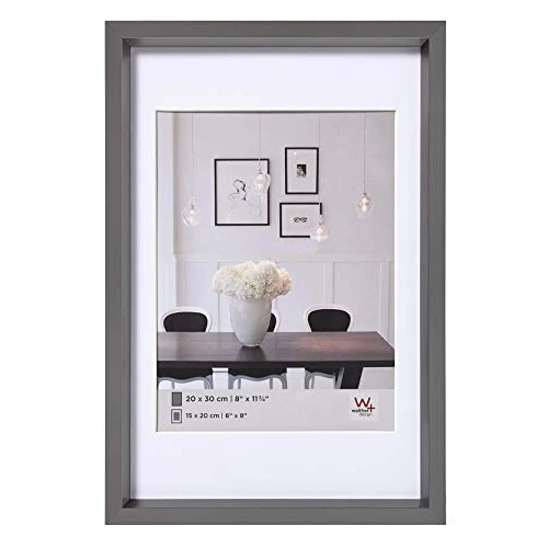 Offerta a tempo: walther design cornice portafoto design acciaio 50 x 70 cm con passe-partout, cornice in plastica Steel Style ES070D - 38% da 34.85 € a 21.49 €