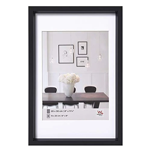 Limited-time offer: walther design Picture Frame Black 40 x 50 cm with PassepArtout, Steel Style Plastic Frame ES050B from 28.81 GBP to 24.67 GBP (save 14%)
