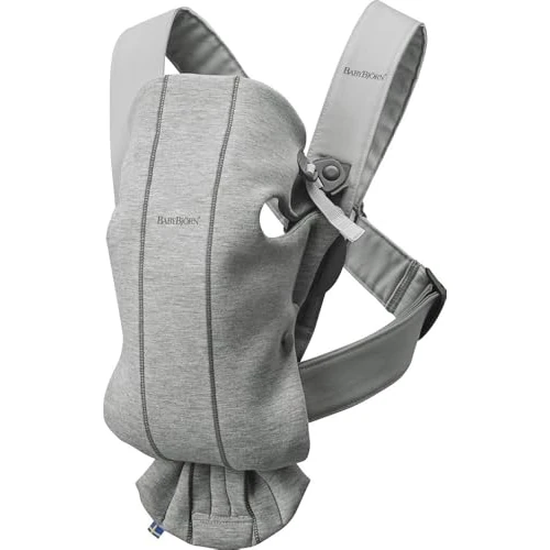 Offerta a tempo: BabyBjörn Marsupio Mini - Jersey 3D, Grigio chiaro — 14% da 114,90 € a 98,27 €