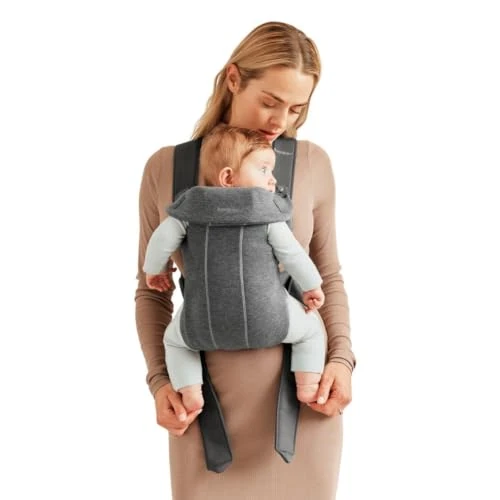 Offerta a tempo: BABYBJÖRN Marsupio Mini, 3D Jersey, Grigio Scuro - 22% da 114.90 € a 89.93 €