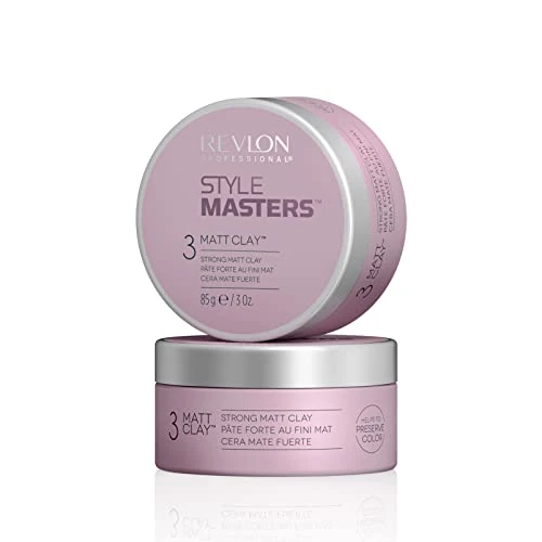 Offerta a tempo: REVLON PROFESSIONAL STYLE MASTERS CREATOR MATT CLAY, Cera per Capelli Opaca a Tenuta Forte, Cera per lo Styling dei Capelli a Tenuta Forte, Cera Opaca Per Modellare I Capelli, 85g - 31% da 17.80 € a 12.34 €