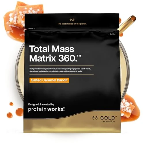 Offerta a tempo: THE PROTEIN WORKS Matrix Massa Totale Extreme, Frullato di Proteine in Polvere Ipercalorico & Iperproteico, Per Aumentare di Peso, 8 Agitare, Caramello Salato Intenso, 2.12 kg - 20% da 39.29 € a 31.59 €