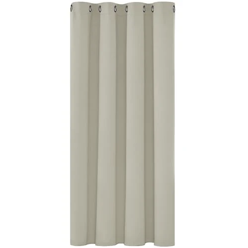 Limited-time offer: Deconovo Home Decorative Bedroom Curtain Super Soft Ring Top Room Darkening Curtain for Boys Room 52"x 54" Light Beige 1 Panel from 16.99 GBP to 12.34 GBP (save 27%)