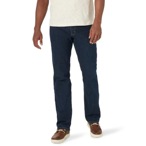 Zeitlich begrenztes Angebot: Wrangler Authentics Jeanshose, für Herren, reguläre Passform, Bequeme, elastische Taille, Dunkles Indigo, 58W / 30L von 39.16 € auf 39.16 € (0.00% Rabatt)