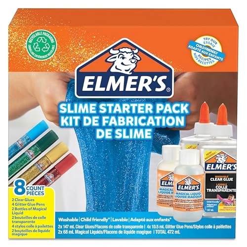 Offerta a tempo: Elmer's Kit di Base per Slime con Colla Trasparente e Glitterata — 16% da 20,33 € a 17,10 €