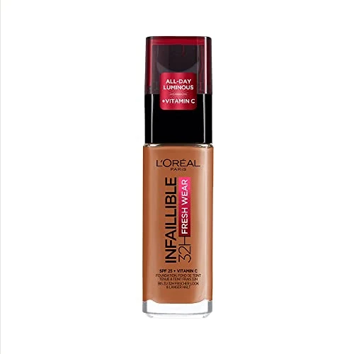 Offre limitée : L'Oréal Paris Infaillible 32h Fresh Wear Fond de Teint Fluide 340D Cuivre de 18.30 € à 11.09 € (39% de remise)