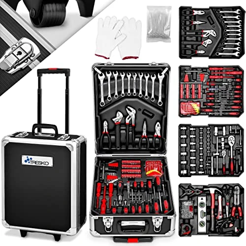 Oferta limitowana: TRESKO® Walizka narzędziowa 949-częściowa, skrzynka narzędziowa, skrzynka na narzędzia, stal chromowo-wanadowa z 454.99 zł na 454.99 zł (oszczędź 0.00%)