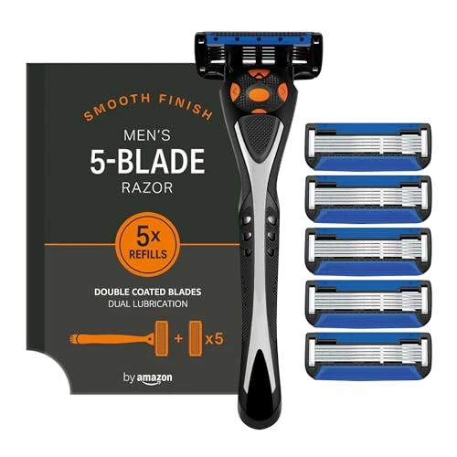 Limited-time offer: by Amazon Male 5 blade men's razor with 5 Count refill from 8.06 GBP to 6.85 GBP (save 15%)
