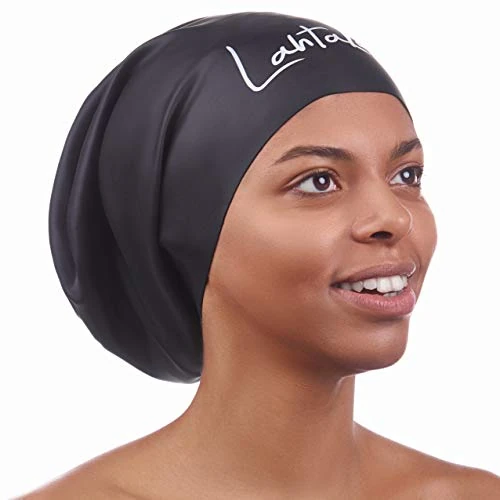 Zeitlich begrenztes Angebot: Extra Große Badekappe für Lange Haare – Silikon Schwimmkappe für Damen (Schwarze L) von 19.99 € auf 19.99 € (0.00% Rabatt)