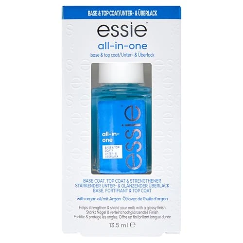 Essie, Tratamiento de uñas Top y Base Coat All in One, con Aceite de Argán, 13.5 mL