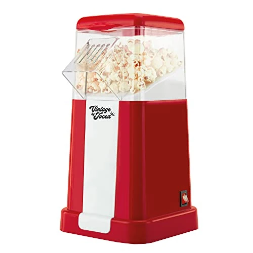 Jocca Vintage Retro Hot Air Popcorn Maker for Healthy and Fat-Free Popper /1200W/