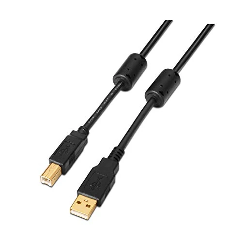 Limited offer: AISENS A101 – 0009 – 2 m USB 2.0 Printer Cable with Ferrite – Black from 8.84 EUR to 5.41 EUR (save 39%)