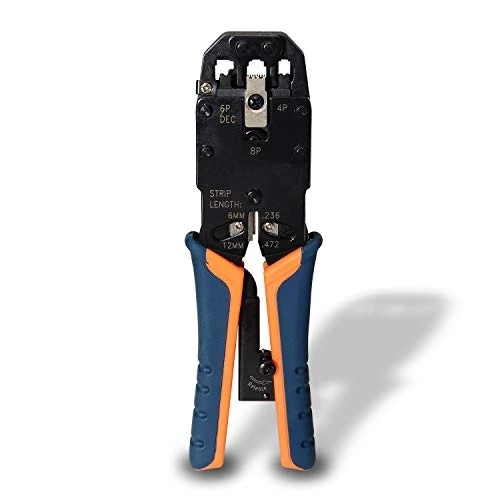 Oferta limitada: AISENS A142-0311 - Tenaza metálica de crimpar RJ10/RJ11/RJ12/RJ45 de carraca, Color Negro de 10.99 € a 10.99 € (ahorro 0.00%)