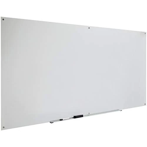 Amazon Basics Glass Dry-Erase Board, Magnetic Frameless Whiteboard, 48W'' x 36H''