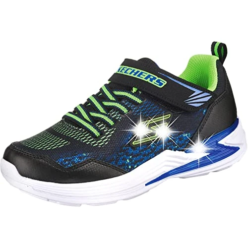 Offerta a tempo: Skechers Erupters Iii - Derlo, Scarpe da Ginnastica Bambini e ragazzi, Nero Black Mesh Synthetic Blue Lime Trim Bblm, 36 EU - 34% da 59.95 € a 39.59 €
