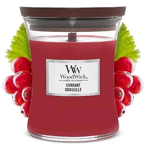 Bougie jarre parfumée moyenne WoodWick, Currant
