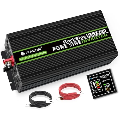 Oferta limitada: NOVOPAL 1500W Convertidor de Voltaje de Onda Sinusoidal Pura de Coche-Convertidor de Coche 12v a 230v Convertidor - Convertidor de Inversor con 2 Enchufes EU y Puerto USB de 189.99 € a 161.49 € (ahorro 15%)