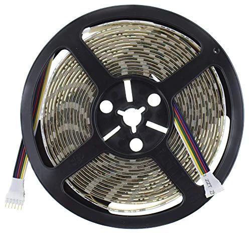 Offerta a tempo: SeKi Striscia LED RGBW + CCT 5 in 1, 24 V, 500 cm, 60 LED/m (300 pezzi), IP65 – RGB + bianco (regolabile da caldo a bianco freddo) - 0.00% da 44.40 € a 44.40 €