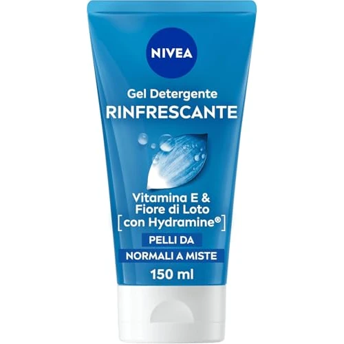 Offerta a tempo: NIVEA Gel Detergente Viso Rinfrescante 2 x 150ml, Detergente viso con acqua purificata e fiore di loto, Detergente viso pelle sensibile che rispetta la naturale idratazione della pelle - 64% da 13.38 € a 4.80 €