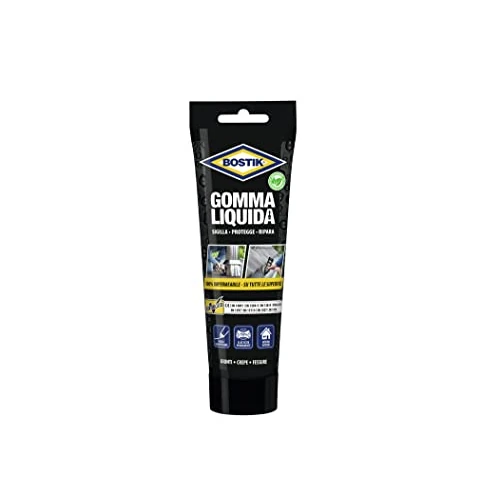 Offerta a tempo: Bostik Gomma Liquida Tubo 250G, Nero, ‎4.9 x 7.8 x 21.1 cm, 250 grammi - 39% da 11.50 € a 7.00 €