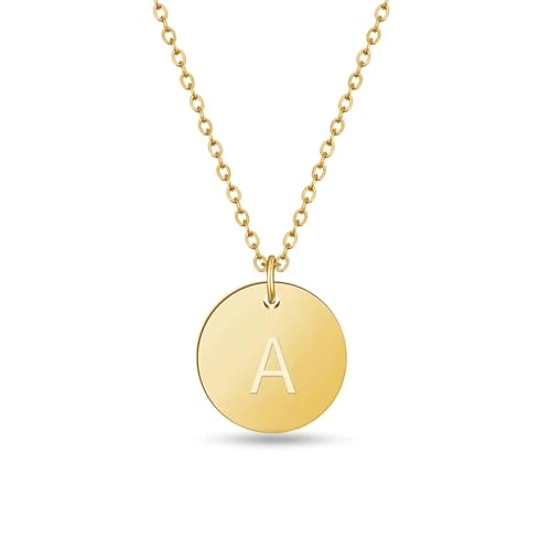 Offre limitee: GD GOOD.designs Collier de Dames en oro avec Medaillon personnalisé (Initiale Gravée) Bijoux initiaux pour Femmes de 11.90 EUR a 11.90 EUR (economie 0%)