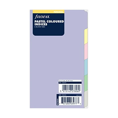 Offerta a tempo: Indice con 6 linguette bianche color pastello - 0.00% da 10.10 € a 10.10 €
