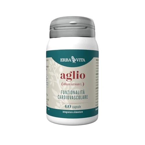 Offerta a tempo: ERBA VITA Integratore Alimentare di Aglio - 60 Capsule - È utile alla funzionalità cardiovascolare e alla pressione arteriosa - 0.00% da 10.88 € a 10.88 €