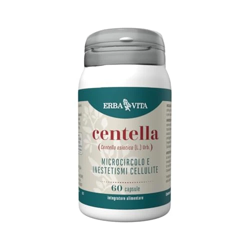 Offerta a tempo: ERBA VITA Integratore Alimentare di Centella - 60 Capsule - Favorisce il microcircolo — 18% da 9,91 € a 8,17 €