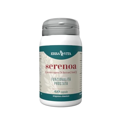 Offerta a tempo: ERBA VITA Integratore Alimentare di Serenoa, 60 Capsule, Funzionalità della Prostata e delle vie urinarie - 20% da 9.11 € a 7.29 €