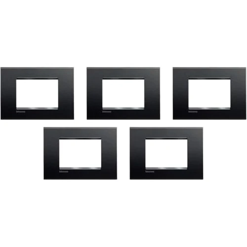 Oferta limitada: Bticino - Placa de Livinglight, negro antracito, 5 unidades de 23.26 € a 23.26 € (ahorro 0.00%)