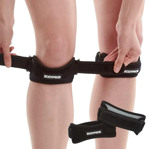 Limited-time offer: Bodyprox Patella Tendon Knee Strap 2 Pack, Knee Pain Relief Support Brace For Hiking, Soccer, Basketball, Running, Jumpers Knee, Tennis, Tendonitis, Volleyball & Squats from 12.99 £ to 12.99 £ (save 0.00%)