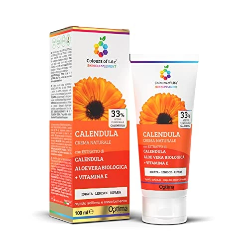 Oferta limitada: Caléndula Crema; tratamiento Calmante Natural y Perfecto Después Del Sol, con Aloe Vera organica y Vitamina E, natural soothing treatment Colours Of Life 100 ml de 12.62 € a 12.62 € (ahorro 0.00%)