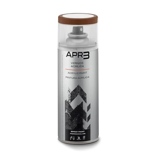 APR3 - Pintura Acrílica en Spray, Color Marron Cobre, RAL 8004, Perfecto para Múltiples Aplicaciones en Exterior e Interior, 400 ml