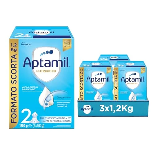 Offerta a tempo: APTAMIL 2 - Latte di Proseguimento in Polvere per Neonati dai 6 ai 12 mesi — 35% da 74,19 € a 47,99 €