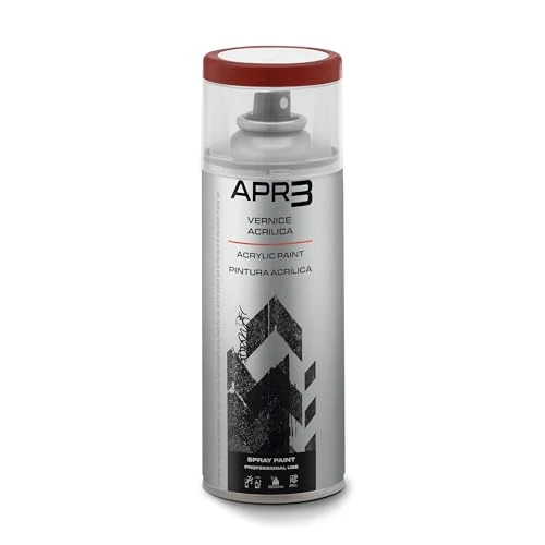 APR3 - S4003002 Vernis peinture Acrylique Multi-Usage, Couleur Rouge Carmin RAL 3002, Aérosol En Fer-Blanc Recyclable de 400 ml
