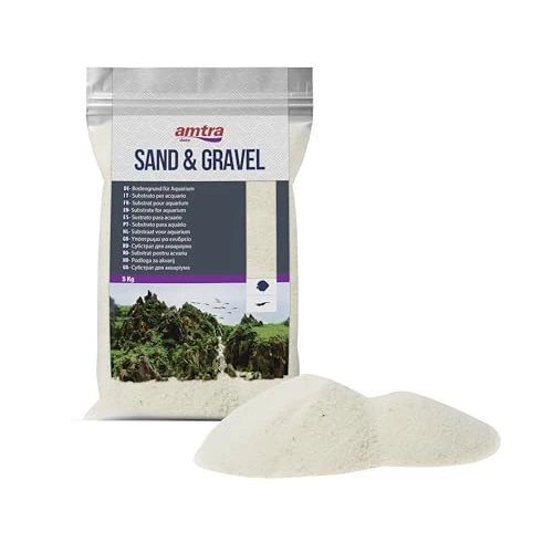 Amtra Sable Blanc Fin pour Aquariophilie 0.1-0.3 mm, 5 kg