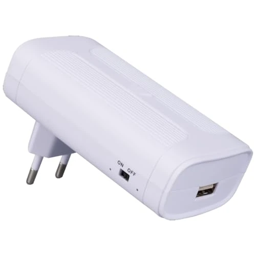 Offerta a tempo: Mini UPS 5V | Gruppo Di Continuità Per Casa | Sistema Di Alimentazione Ininterrotta SAI Portatile Per Router Wifi, Telecamere Sorveglianza, Con Batteria Al Litio 2500mAh, e Micro USB 2A (blanc, 5 V) - 0.00% da 37.90 € a 37.90 €