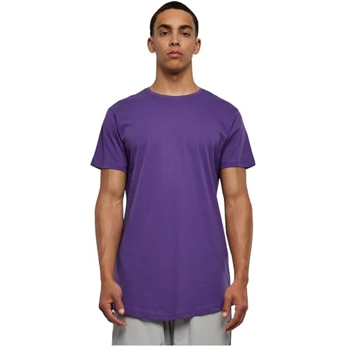 Urban Classics Heren Shaped Long Tee Camiseta, UltraViolet, M