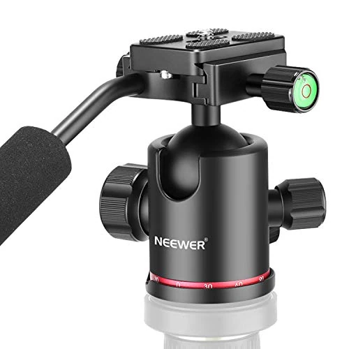 Offerta a tempo: NEEWER Robusto Camera Treppiede Testa a Sfera con Handle | 1/4 inch Quick Piastra, 360 Degree Panoramico Head per Treppiede, Monopiede, Slider, DSLR Camera, Videocamera - 0.00% da 37.99 € a 37.99 €